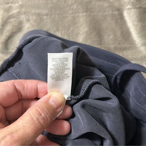 J.Jill M Pure Jill Indigo Blue Sand Washed Relaxed Fit Pull-on Drawstring Pants - Picture 15 of 15